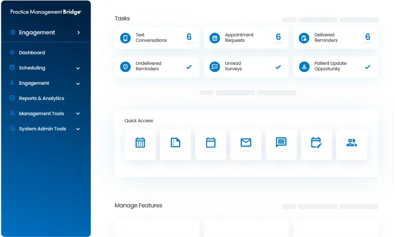 Image of Practice Management Bridge engagement platform software