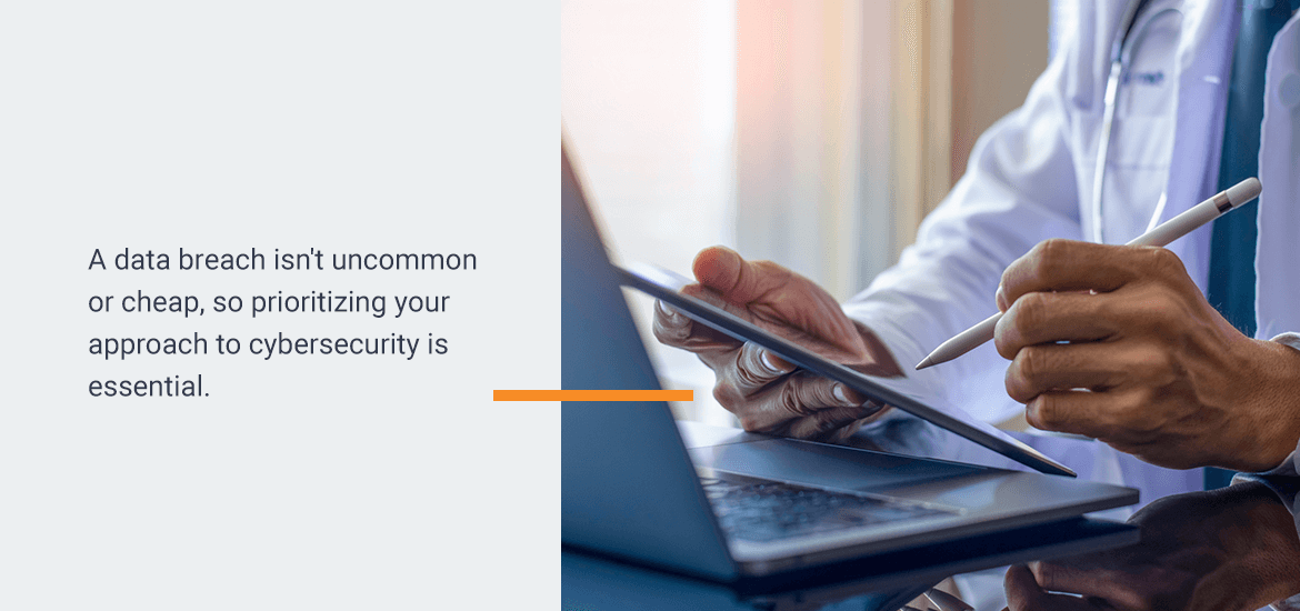 A data breach isn't uncommon or cheap, so prioritizing your approach to cybersecurity is essential.
