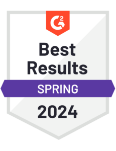 G2 Best Results Badge Spring 2024
