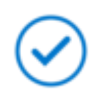 Blue checkmark icon