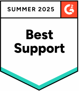 G2 "best support" badge