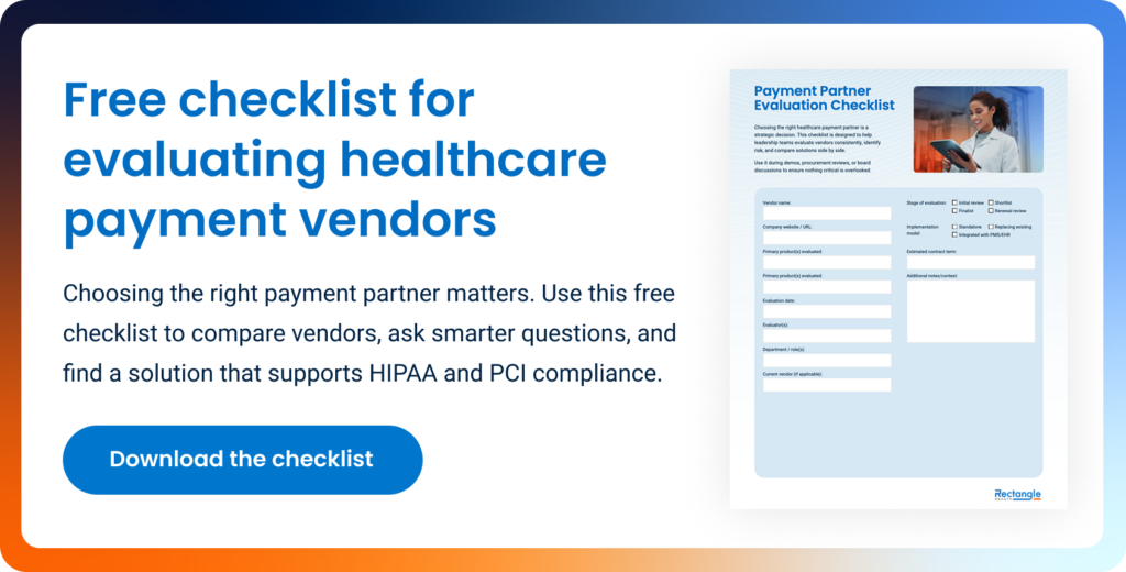 Checklist: What to look for in a HIPAA- and PCI-compliant payment partner